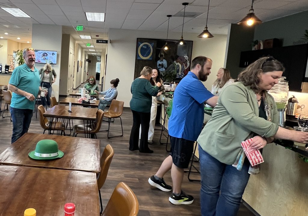 Community at a coworking space in centennial Colorado